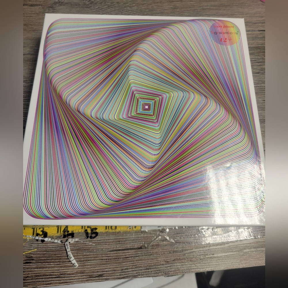 Colorful Geometric 1000 Piece Puzzle Complete‎